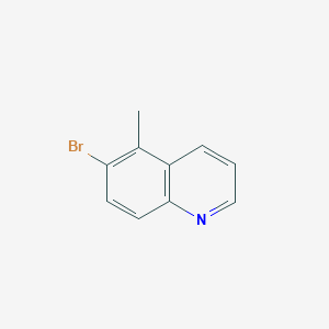 Chemical structure of 6-Bromo-5-methylquinoline
