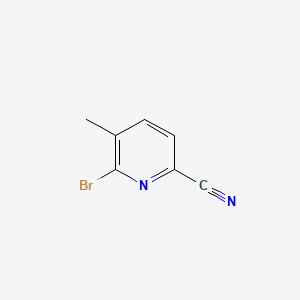 Chemical structure of 6-Bromo-5-methylpyridine-2-carbonitrile