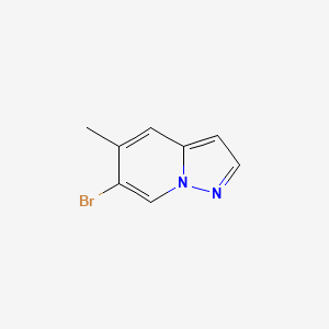 Chemical structure of 6-Bromo-5-methylpyrazolo[1,5-a]pyridine