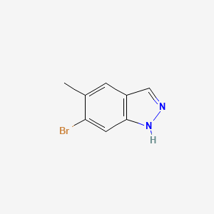 Chemical structure of 6-Bromo-5-methylindazole