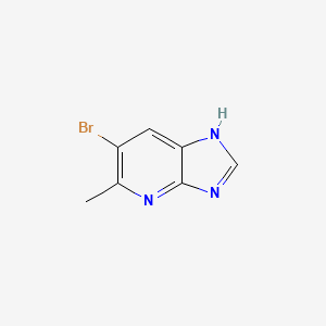 Chemical structure of 6-Bromo-5-methyl-1H-imidazo[4,5-b]pyridine