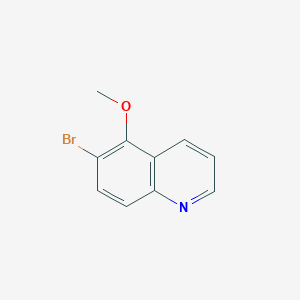 Chemical structure of 6-Bromo-5-methoxyquinoline