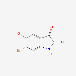 Chemical structure of 6-BroMo-5-Methoxyindoline-2,3-dione