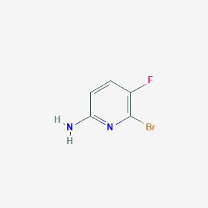 Chemical structure of 6-Bromo-5-fluoropyridin-2-amine