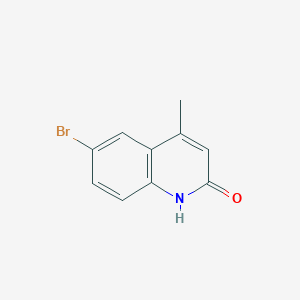 Chemical structure of 6-Bromo-4-methylquinolin-2-ol