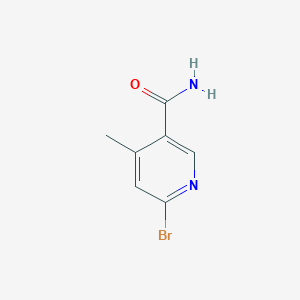 Chemical structure of 6-Bromo-4-methylnicotinamide