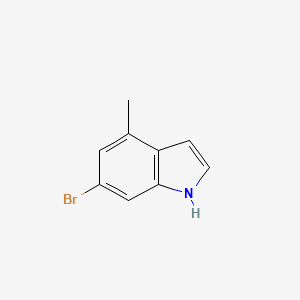 Chemical structure of 6-Bromo-4-methyl-1H-indole