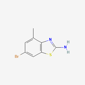 Chemical structure of 6-Bromo-4-methyl-1,3-benzothiazol-2-amine