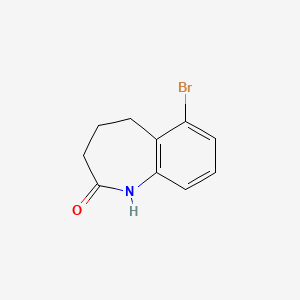 Chemical structure of 6-Bromo-4,5-dihydro-1H-benzo[b]azepin-2(3H)-one