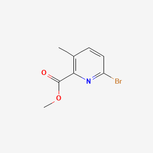 Chemical structure of Methyl 6-bromo-3-methylpyridine-2-carboxylate