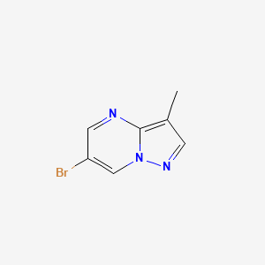 Chemical structure of 6-Bromo-3-methylpyrazolo[1,5-a]pyrimidine