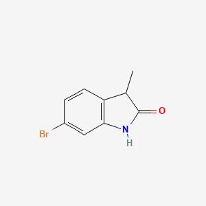 Chemical structure of 6-Bromo-3-methylindolin-2-one