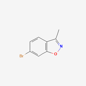 Chemical structure of 6-Bromo-3-methyl-1,2-benzoxazole