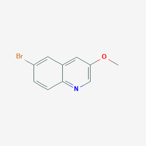 Chemical structure of 6-Bromo-3-methoxyquinoline