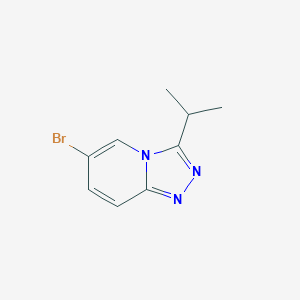 Chemical structure of 6-Bromo-3-isopropyl-[1,2,4]triazolo[4,3-a]pyridine