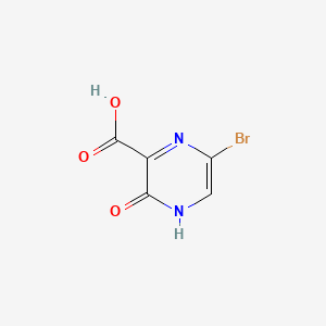 Chemical structure of 6-Bromo-3-hydroxypyrazine-2-carboxylic acid