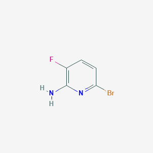 Chemical structure of 6-Bromo-3-fluoropyridin-2-amine