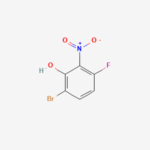Chemical structure of 6-Bromo-3-fluoro-2-nitrophenol