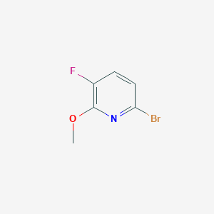 Chemical structure of 6-bromo-3-fluoro-2-methoxypyridine
