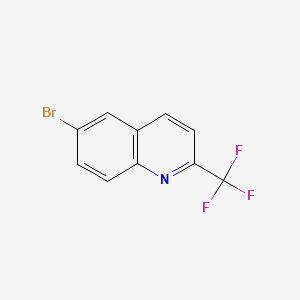 Chemical structure of 6-Bromo-2-trifluoromethylquinoline