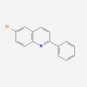 Chemical structure of 6-Bromo-2-phenylquinoline