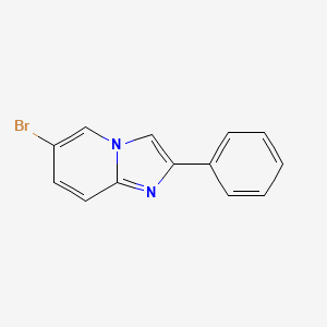 Chemical structure of 6-Bromo-2-phenylimidazo[1,2-a]pyridine