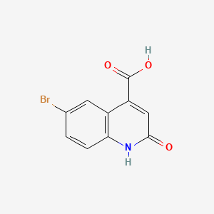 Chemical structure of 6-Bromo-2-hydroxyquinoline-4-carboxylic acid