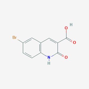 Chemical structure of 6-Bromo-2-hydroxyquinoline-3-carboxylic acid