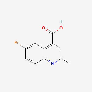 Chemical structure of 6-Bromo-2-Methylquinoline-4-Carboxylic Acid