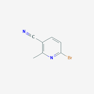Chemical structure of 6-Bromo-2-methylnicotinonitrile