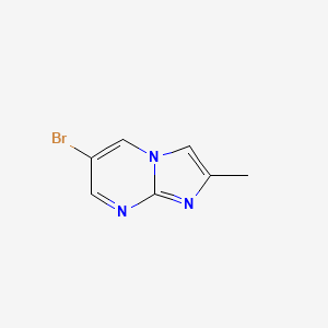 Chemical structure of 6-Bromo-2-methylimidazo[1,2-a]pyrimidine