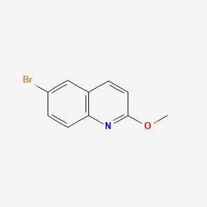 Chemical structure of 6-bromo-2-methoxyquinoline