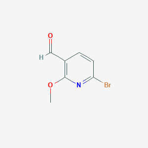 Chemical structure of 6-Bromo-2-methoxynicotinaldehyde
