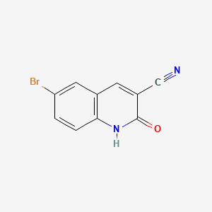 Chemical structure of 6-Bromo-2-hydroxyquinoline-3-carbonitrile