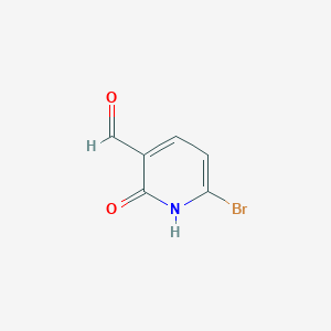 Chemical structure of 6-Bromo-2-hydroxynicotinaldehyde