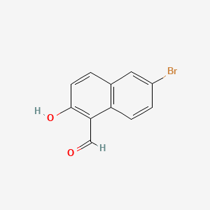 Chemical structure of 6-Bromo-2-hydroxy-1-naphthaldehyde