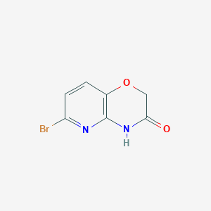 Chemical structure of 6-Bromo-2H-pyrido[3,2-b][1,4]oxazin-3(4H)-one