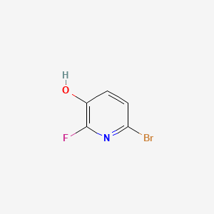 Chemical structure of 6-Bromo-2-fluoropyridin-3-ol