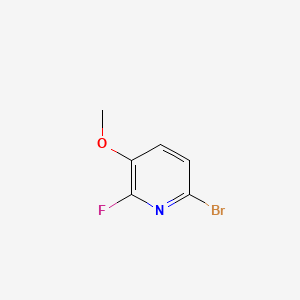 Chemical structure of 6-Bromo-2-fluoro-3-methoxypyridine