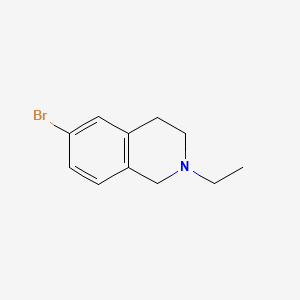 Chemical structure of 6-Bromo-2-ethyl-1,2,3,4-tetrahydroisoquinoline