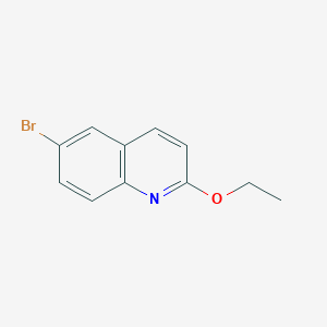 Chemical structure of 6-Bromo-2-ethoxyquinoline