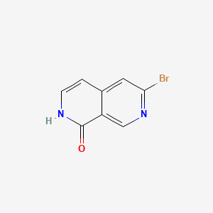 Chemical structure of 6-Bromo-2,7-naphthyridin-1(2H)-one