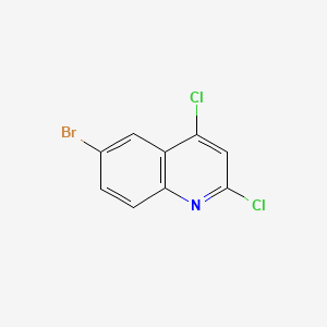 Chemical structure of 6-Bromo-2,4-dichloroquinoline