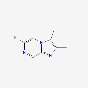 Chemical structure of 6-Bromo-2,3-dimethylimidazo[1,2-a]pyrazine