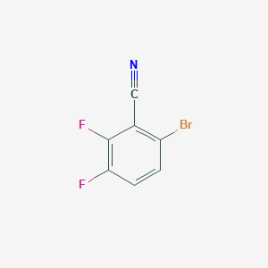 Chemical structure of 6-Bromo-2,3-difluorobenzonitrile