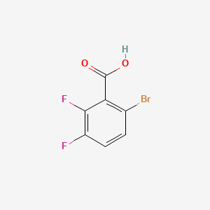 Chemical structure of 6-Bromo-2,3-difluorobenzoic acid
