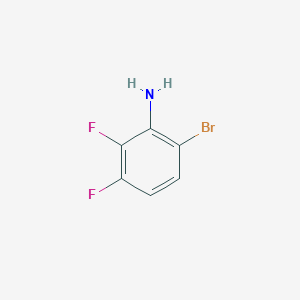 Chemical structure of 6-Bromo-2,3-difluoroaniline