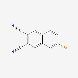Chemical structure of 6-Bromo-2,3-dicyanonaphthalene