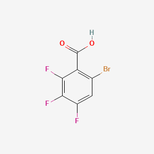 Chemical structure of 6-Bromo-2,3,4-trifluorobenzoic acid