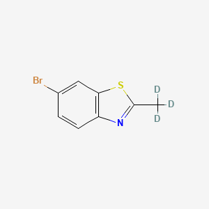 Chemical structure of 6-Bromo-2-(methyl-d3)-benzothiazole